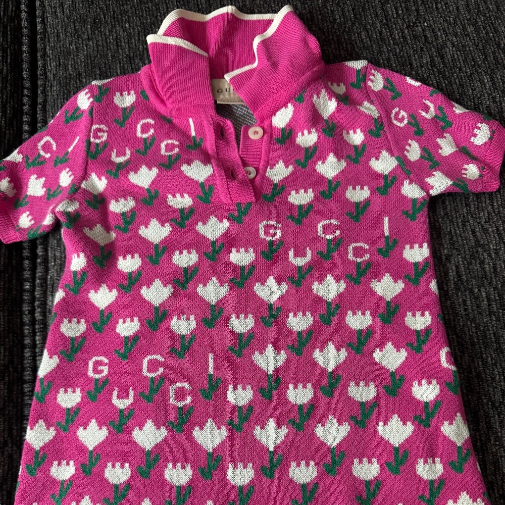 Infant pink Gucci dress